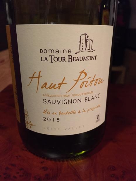 2015 Domaine La Tour Beaumont Sauvignon Blanc Haut Poitou