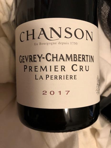 2017 Domaine Chanson Gevrey-Chambertin 1er Cru La Perrière