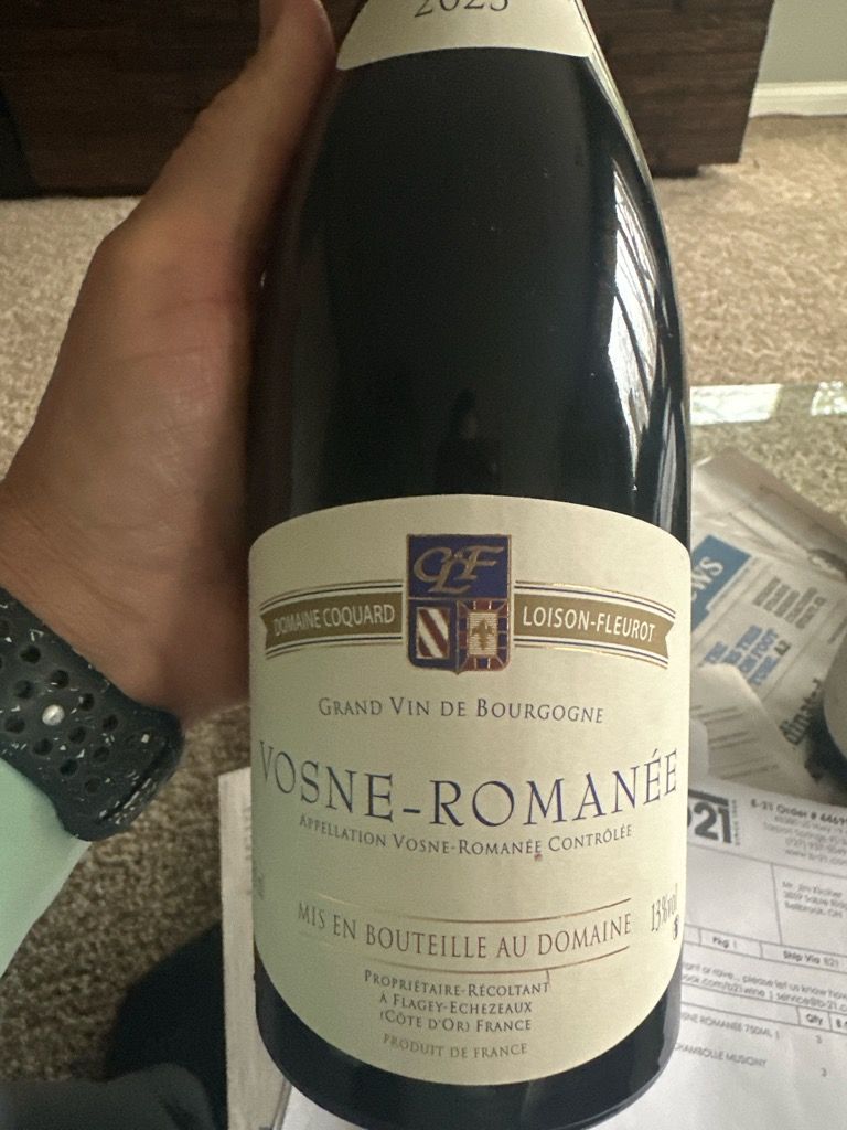 2023 Domaine Coquard Loison-Fleurot Vosne-Romanée, France, Burgundy ...