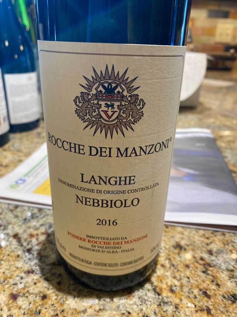 2016 Podere Rocche dei Manzoni Langhe Bricco Manzoni, Italy, Piedmont ...