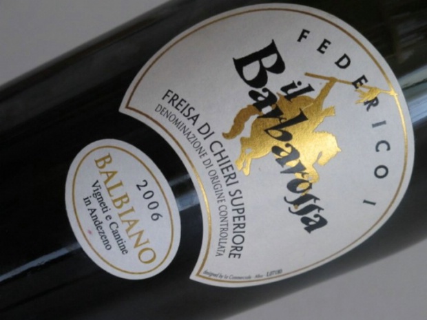2012 Balbiano Freisa Di Chieri Il Barbarossa Italy Piedmont Freisa 2012-balbiano-freisa-di-chieri-il-barbarossa-italy-piedmont-freisa