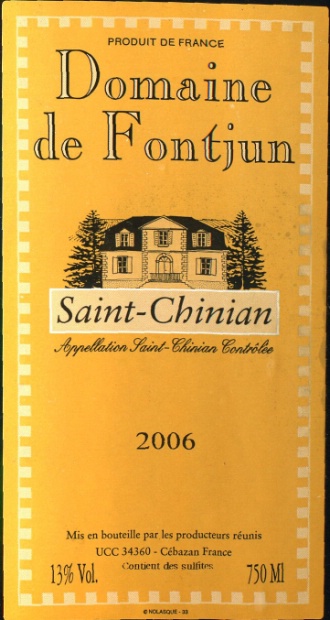 2006 Domaine Fontjun Saint-Chinian - CellarTracker
