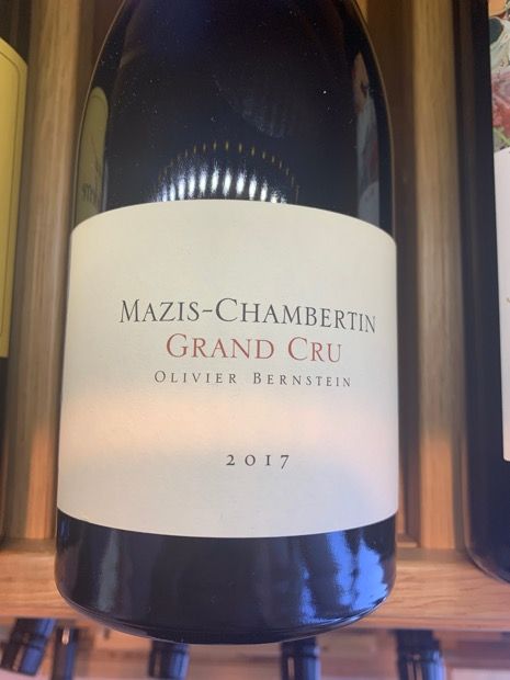 2017 Olivier Bernstein Mazis-Chambertin - CellarTracker