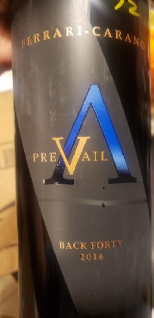 2016 Ferrari-Carano Prevail Back Forty, USA, California, Sonoma County, Alexander Valley ...