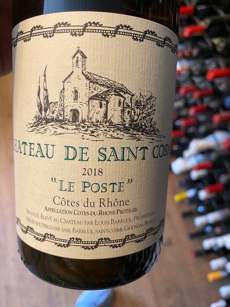 2021 Château De Saint Cosme Côtes Du Rhône Blanc Le Poste France