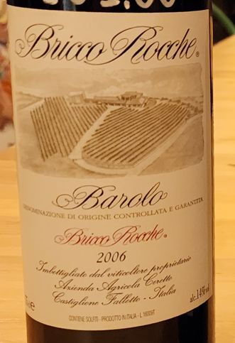 2006 Azienda Bricco Rocche Ceretto Barolo Bricco Rocche