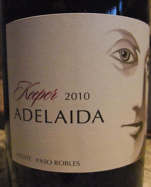 2012 Adelaida Keeper, USA, California, Central Coast, Paso Robles