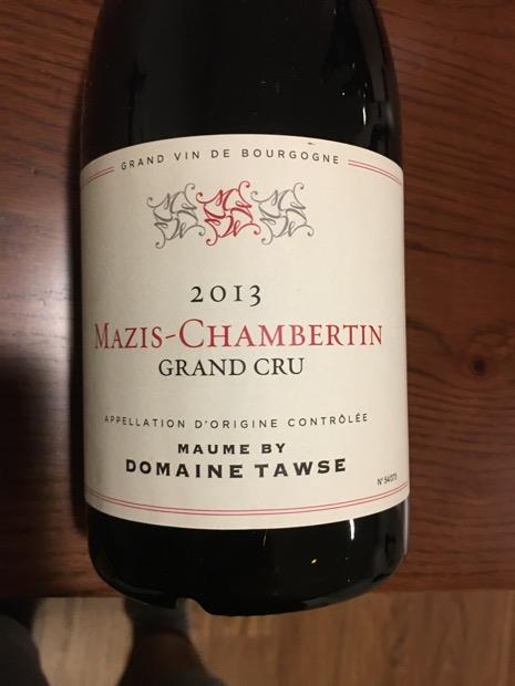 2013 Domaine Maume-Marchand-Tawse Mazis-Chambertin - CellarTracker