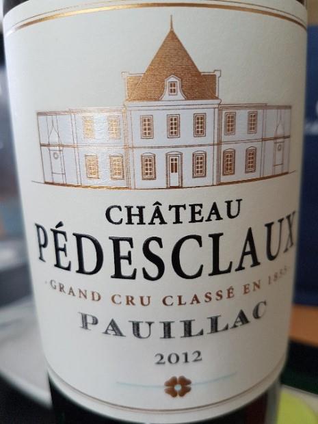 2012 Château Pedesclaux - CellarTracker