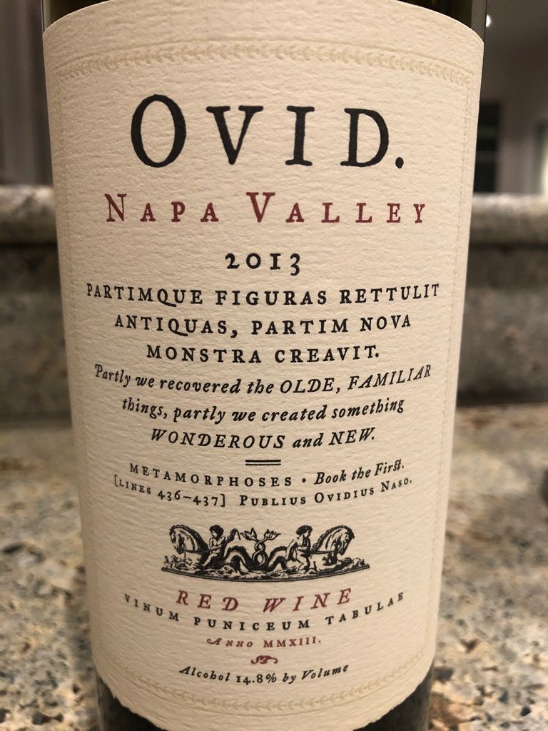 2013 Ovid Red Wine - CellarTracker