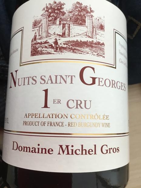 2015 Domaine Michel Gros Nuits St. Georges 1er Cru, France, Burgundy ...