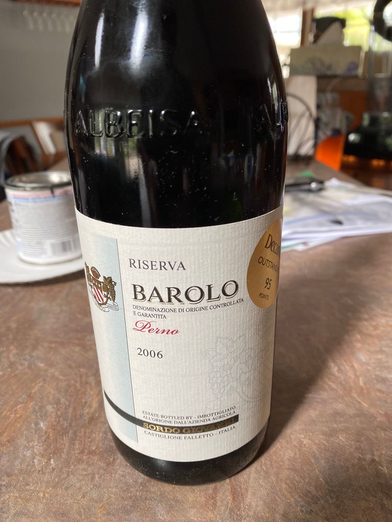 2006 Giovanni Sordo Barolo Riserva Perno - CellarTracker