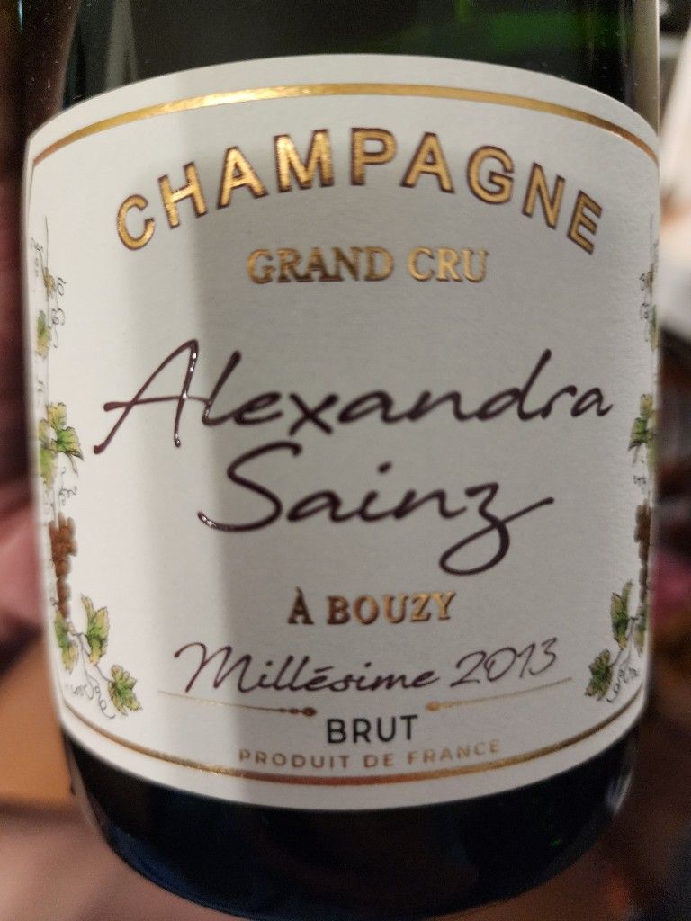 2013 Alexandra Sainz Champagne Grand Cru Brut Millésimé