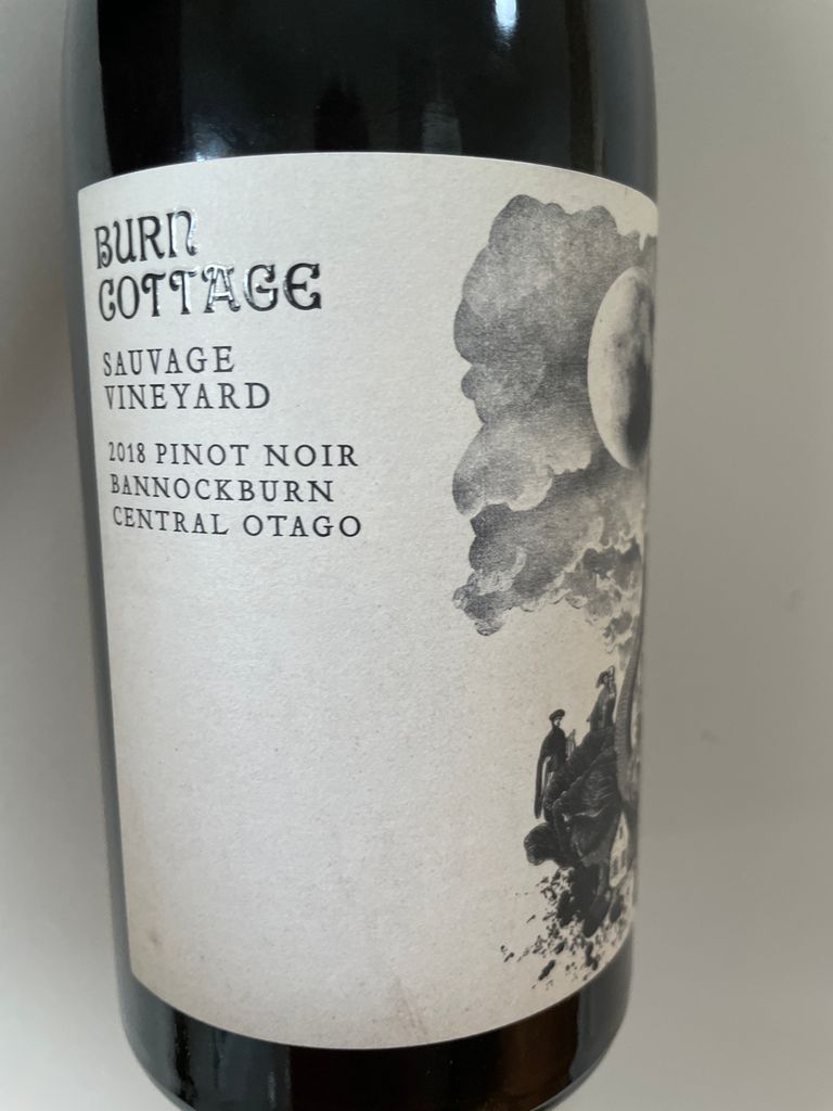 2018 Burn Cottage Pinot Noir Sauvage Vineyard, New Zealand, South 