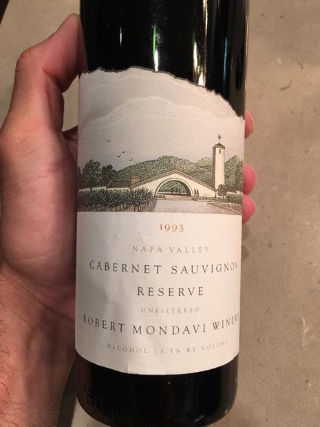 1992 Robert Mondavi Winery Cabernet Sauvignon Reserve - CellarTracker