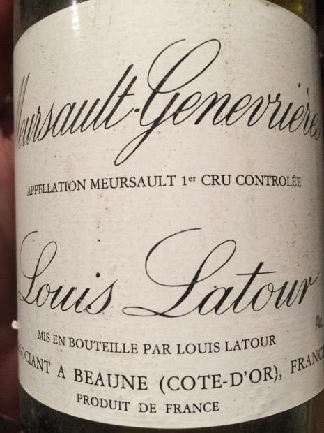 Meursault-Genevrières 2011 Louis Latour 2011 Louis Latour Meursault 1er Cru Les Genevrières - CellarTracker