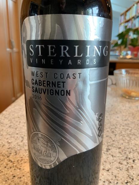 2016 Sterling Vineyards Cabernet Sauvignon West Coast, USA, California ...