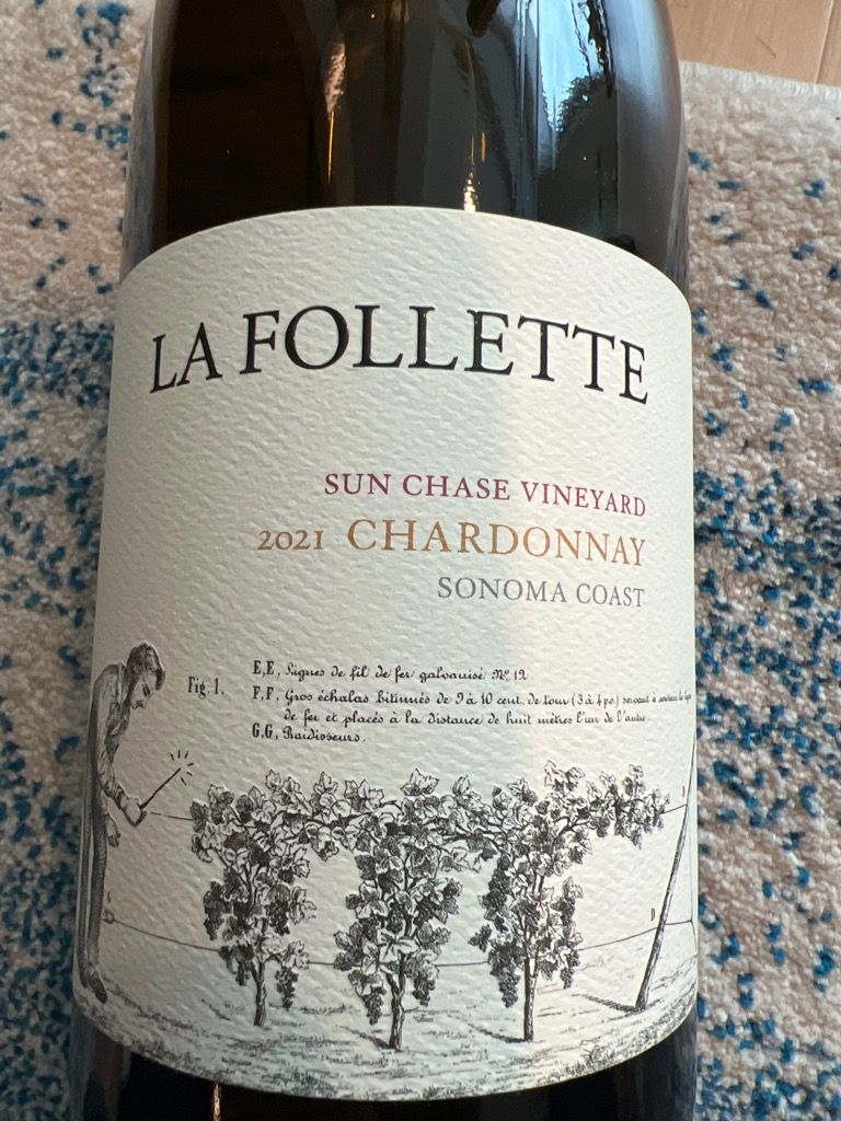 2021 La Follette Chardonnay Sun Chase Vineyard, USA, California, Sonoma ...