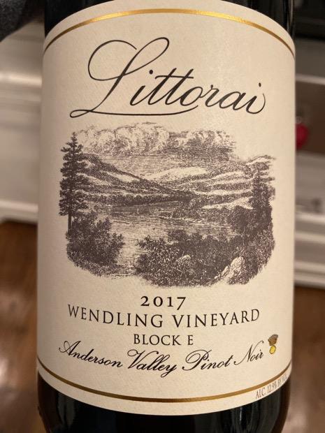 リトライピノノワール 2017 Littorai Pinot Noir 赤ワイン 2017 Littorai Pinot Noir Block E Wendling Vineyard - CellarTracker