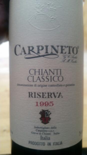 1995 Carpineto Chianti Classico Riserva - CellarTracker