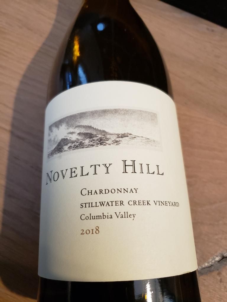 2018 Novelty Hill Winery Chardonnay Stillwater Creek Vineyard, USA, Washington, Columbia Valley