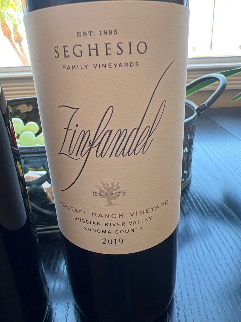 2019 Seghesio Family Vineyards Zinfandel Reserve Montafi Ranch, USA