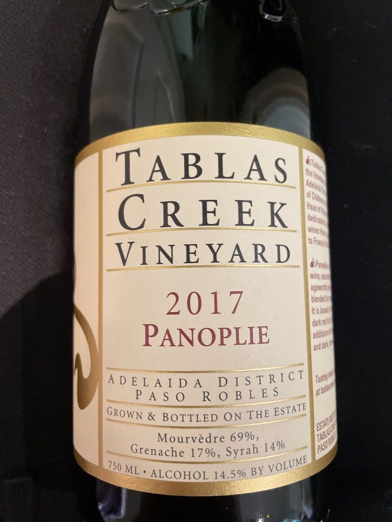 2017 Tablas Creek Panoplie, USA, California, Central Coast, Paso Robles