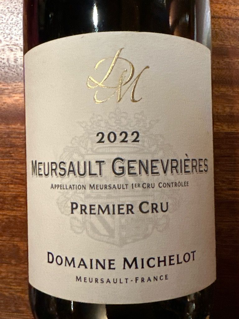 2011 Domaine Michelot Meursault 1er Cru Les Genevrières