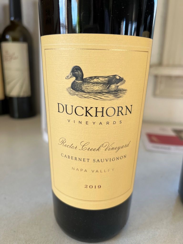 2019 Duckhorn Vineyards Cabernet Sauvignon Rector Creek Vineyard Usa California Napa Valley