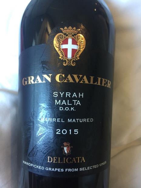 2012 Emmanuel Delicata Winemaker Ltd Gran Cavalier Syrah Barrel