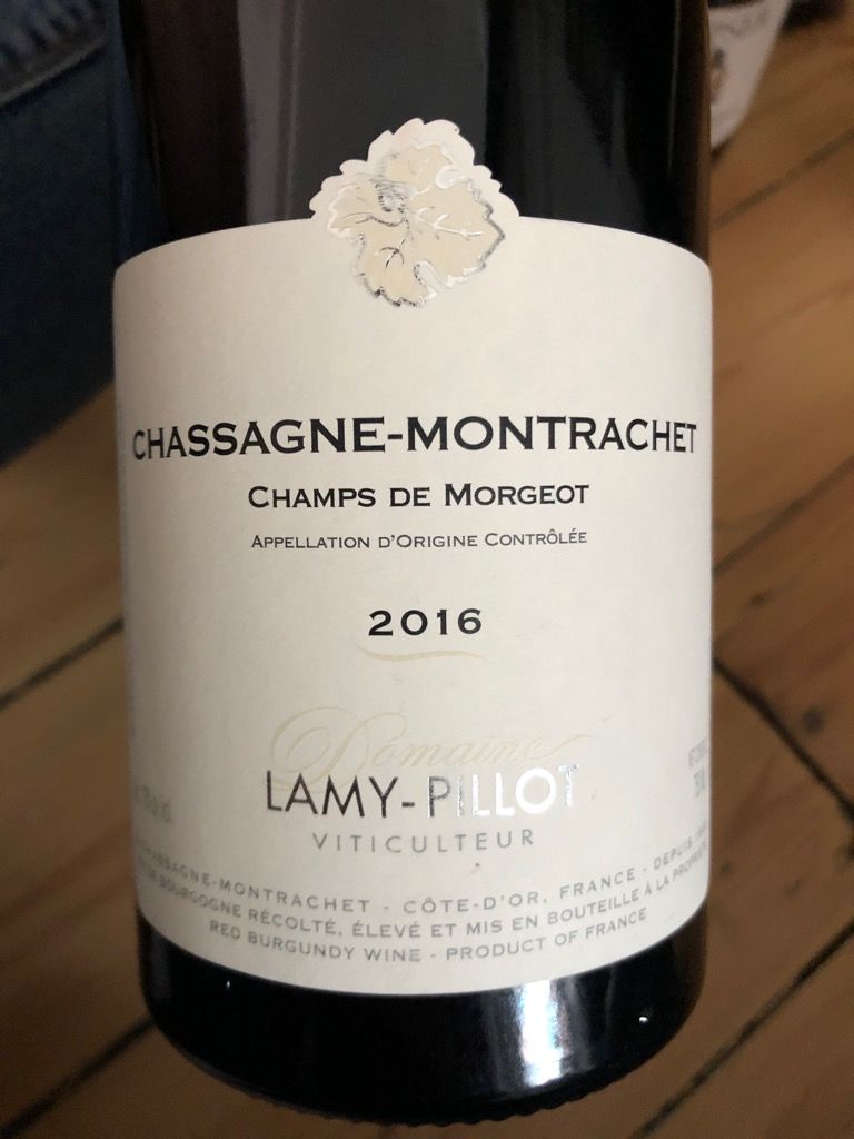 2015 Domaine Lamy-Pillot Chassagne-Montrachet Champs de Morgeot