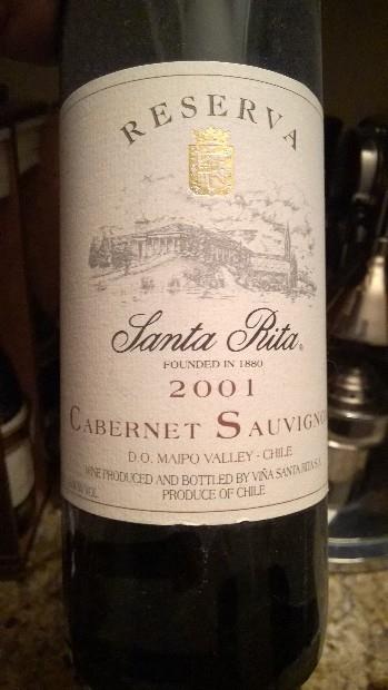 2004 Santa María Cabernet Sauvignon Gran Reserva, Chile, Maipo Valley ...