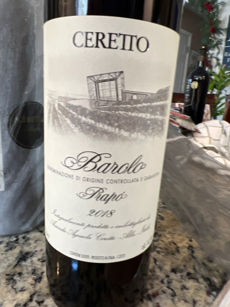 2018 Ceretto Barolo Prapò - CellarTracker