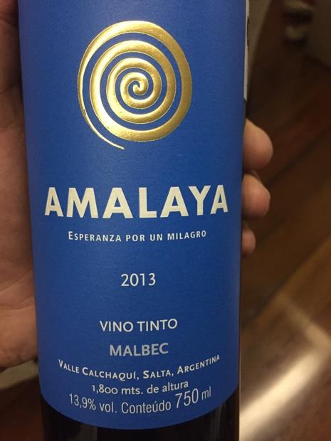 Amalaya vino tinto glass 750ml (7798104763046)