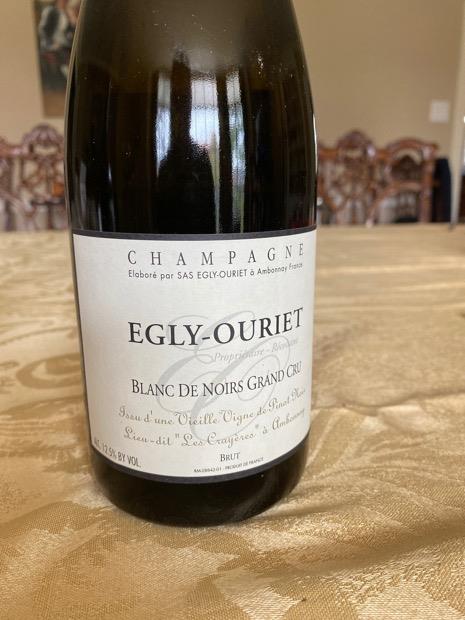 N.V. Egly-Ouriet Champagne Grand Cru Blanc de Noirs Les Crayères