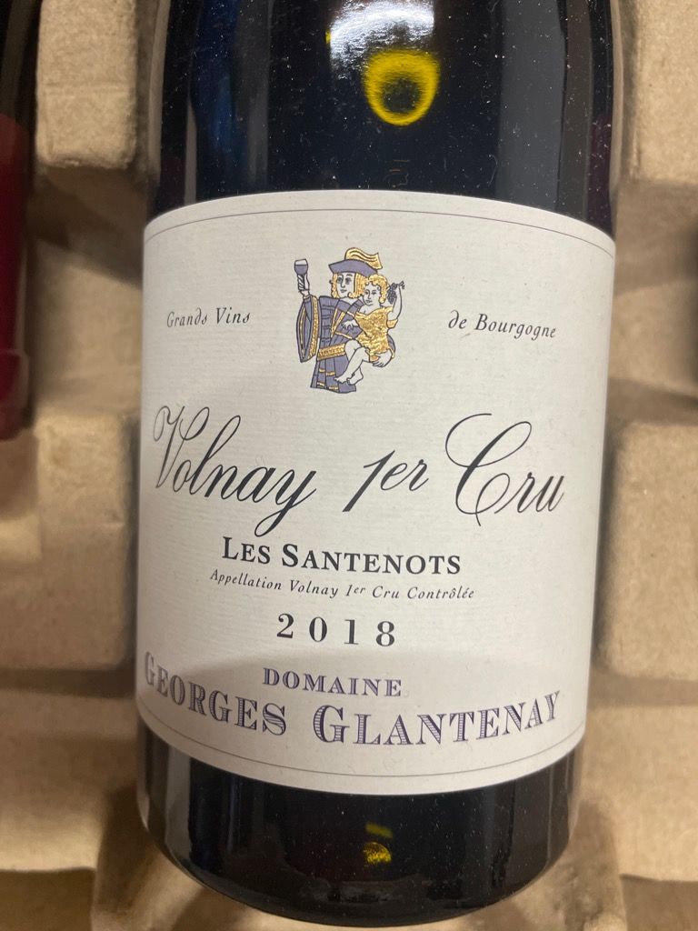 2018 Domaine Glantenay Volnay 1er Cru Santenots, France, Burgundy, Côte ...