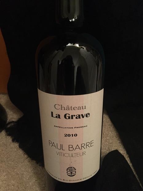 2010 Château La Grave (Paul Barre) - CellarTracker
