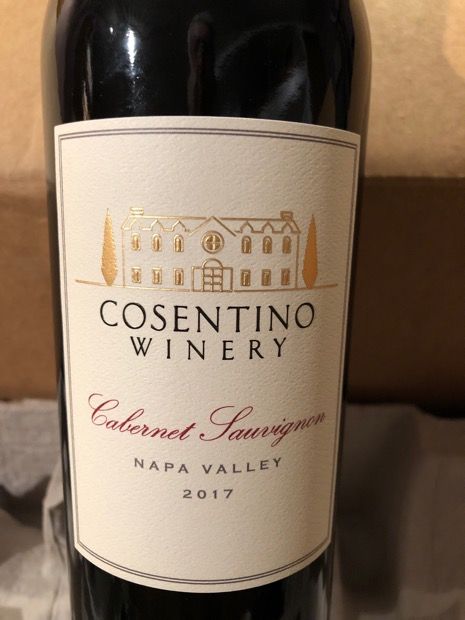 2017 Cosentino Winery Cabernet Sauvignon Napa Valley, USA, California ...