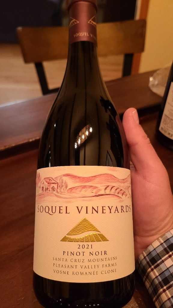 2021 Soquel Vineyards Pinot Noir Pleasant Valley Farms Vosne Romanee