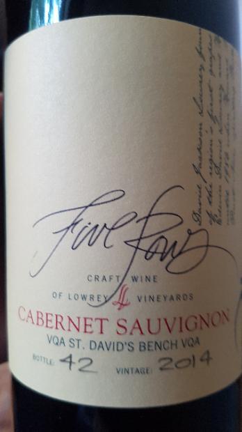 2014 Five Rows Cabernet Sauvignon Durant Ranch Vineyards, USA ...
