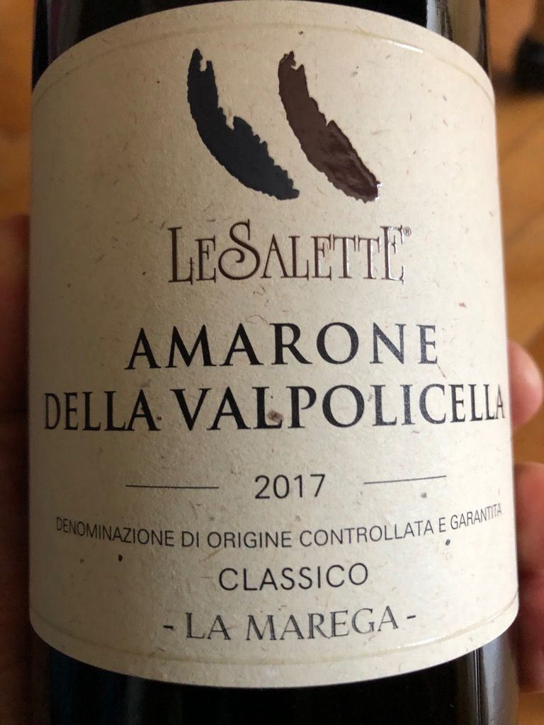 2017 Le Salette Amarone della Valpolicella Classico La Marega, Italy