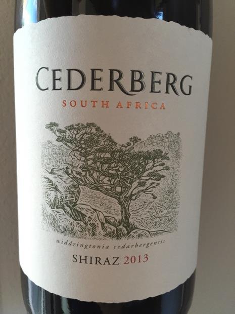 2013 Cederberg Shiraz, South Africa, Western Cape, Cederberg ...