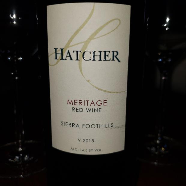 2018 Hatcher Winery Meritage, USA, California, Sierra Foothills
