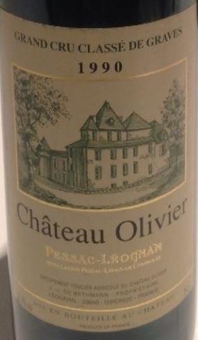 1990 CHATEAU OLIVIER 白ワイン 750ml 1990 Château Olivier