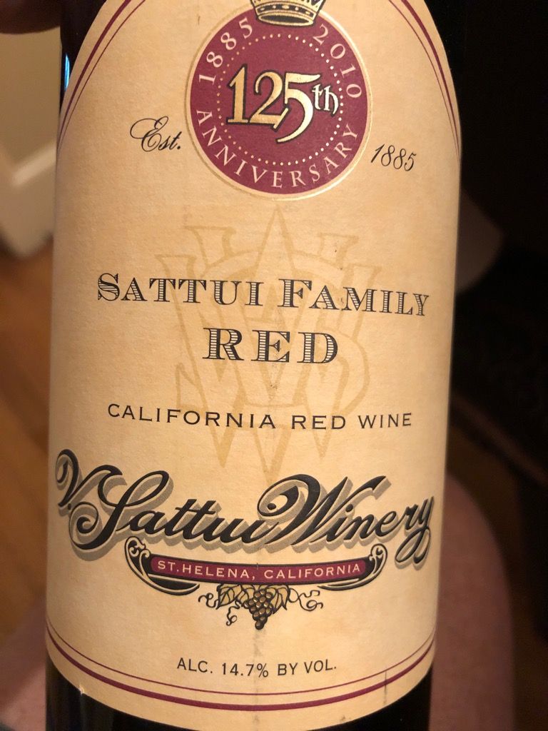 2010 V. Sattui Winery Sattui Family Red, USA, California - CellarTracker