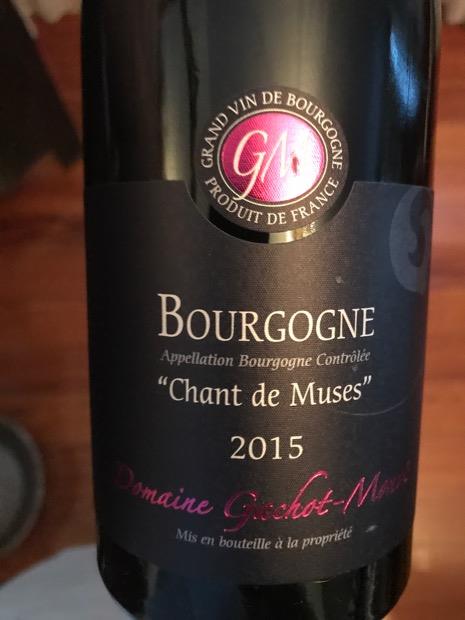 ワイン Domaine Gachot-Monot Bourgogne 2015 2015 Domaine Gachot-Monot Bourgogne Chant des Muses - CellarTracker