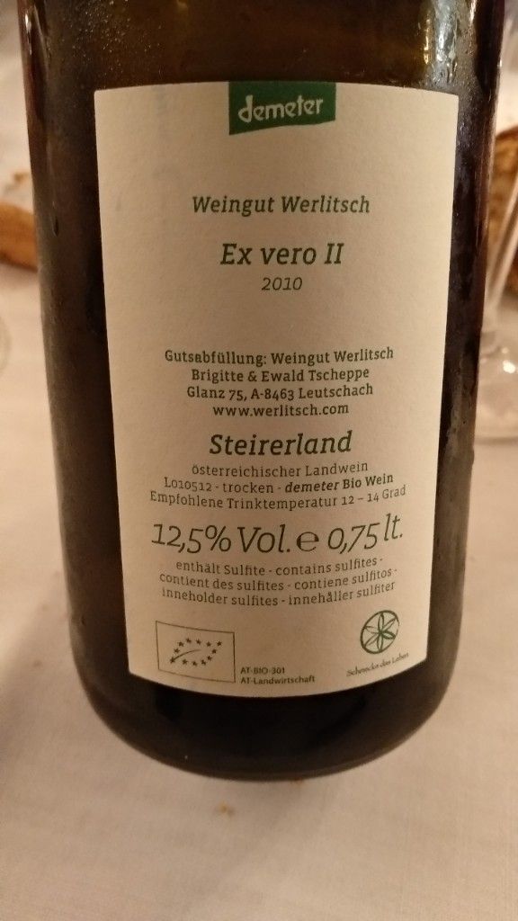 2010 Ewald Tscheppe (Weingut Werlitsch) Ex Vero II - CellarTracker