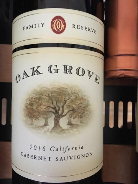 2016 Oak Grove Cabernet Sauvignon Reserve, USA, California, Central ...