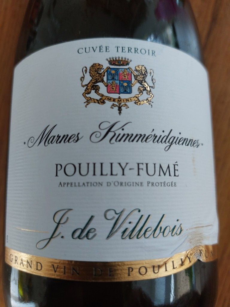 2017 Joost De Villebois PouillyFumé Cuvée Terroir Marnes
