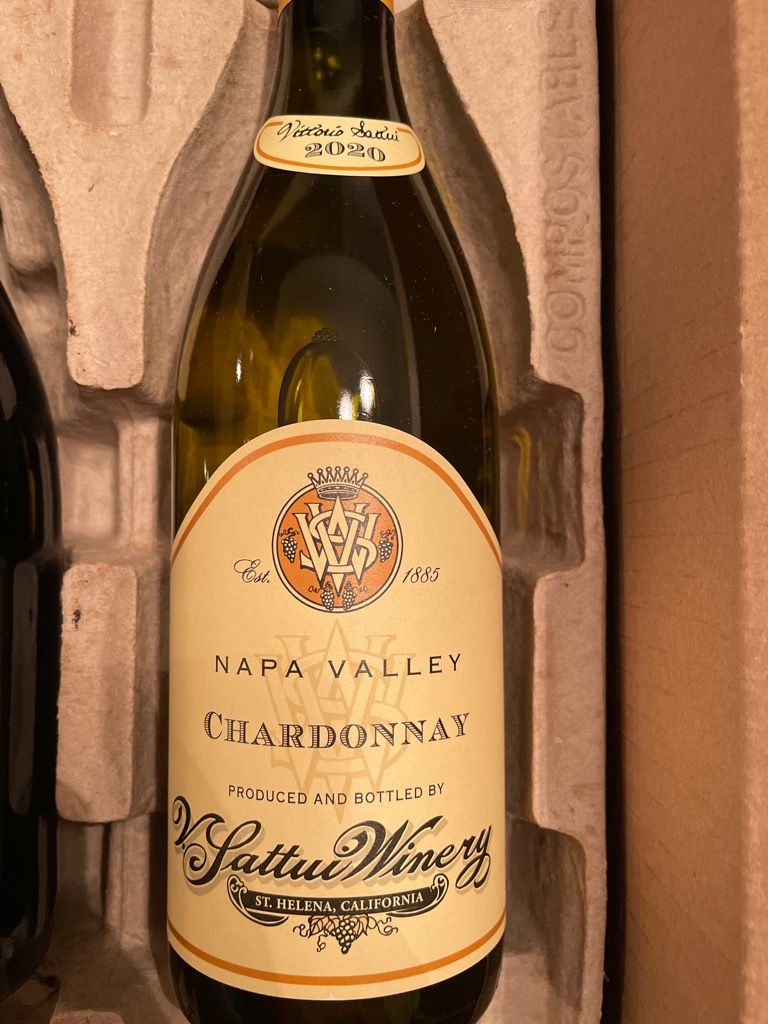 2020 V. Sattui Winery Chardonnay Napa Valley, USA, California, Napa ...